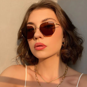 Lentes de Sol Hexagon Vintage