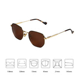 Lentes de Sol Hexagon Vintage
